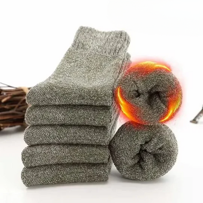 Weiche Wollsocken für Damen und Herren (5 Paar)