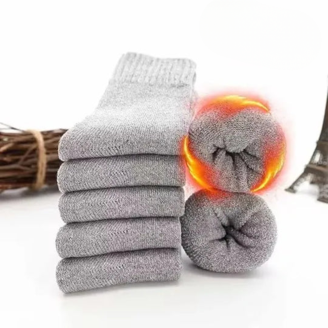 Weiche Wollsocken für Damen und Herren (5 Paar)