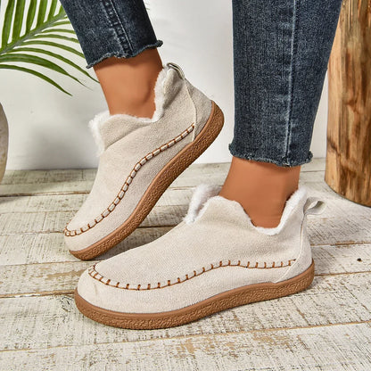 Warme Slip-On-Stiefeletten für Damen