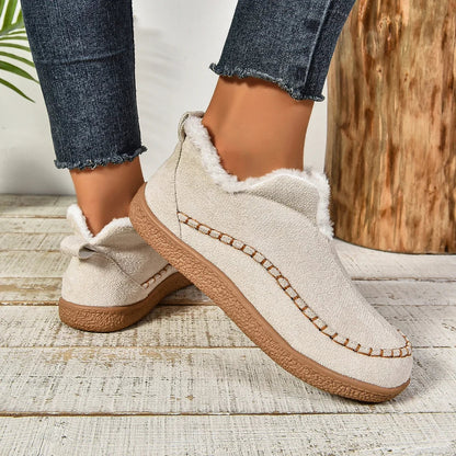 Warme Slip-On-Stiefeletten für Damen