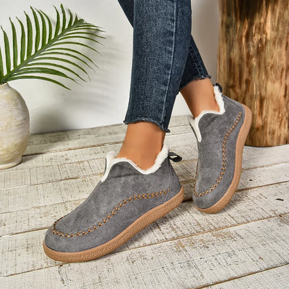 Warme Slip-On-Stiefeletten für Damen