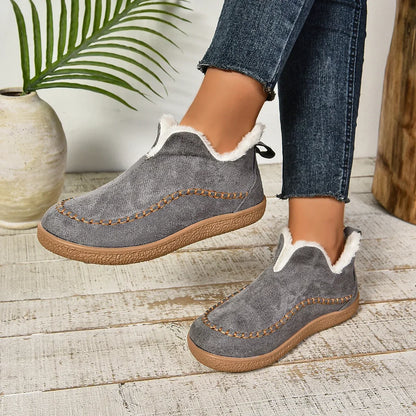 Warme Slip-On-Stiefeletten für Damen